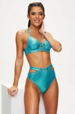Ann Summers Maldives High Waisted Bikini Bottom -Perkinsdory Store m5050890628698 blue xl 4