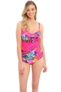 Fantasie Halkidiki Underwire Twist Front Tankini -Perkinsdory Store xdd06164 pink xl 4