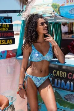Freya Komodo Bay Tie Side Bikini Brief -Perkinsdory Store xdd07283 aqua xl 4