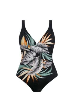 Fantasie Bamboo Grove Placement Print Swimsuit -Perkinsdory Store xdd07323 black xl 3